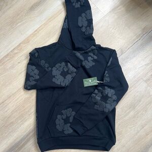 Black Graphic Hoodie Sweater
